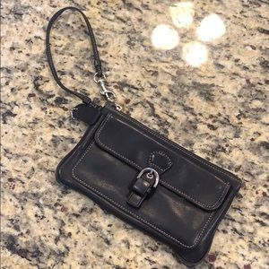 Coach leather wristlet